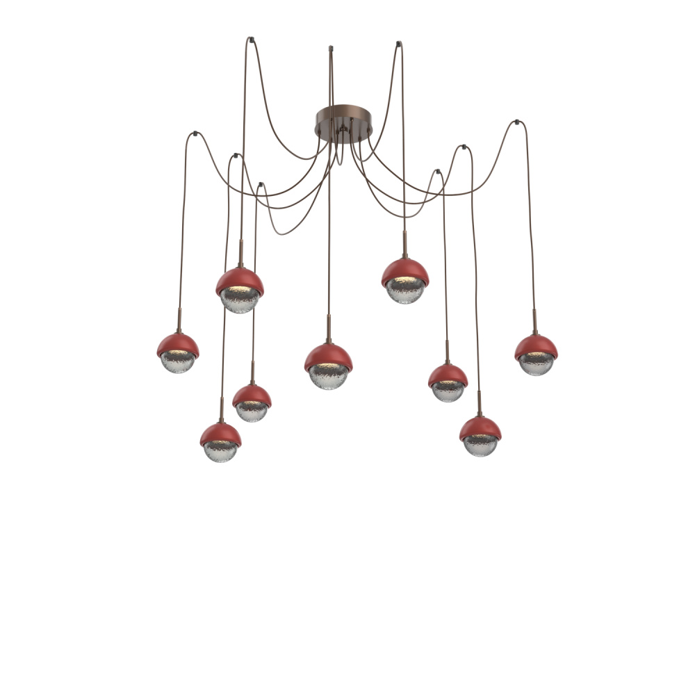 Cabochon Round 9pc Swag Multi-Pendant