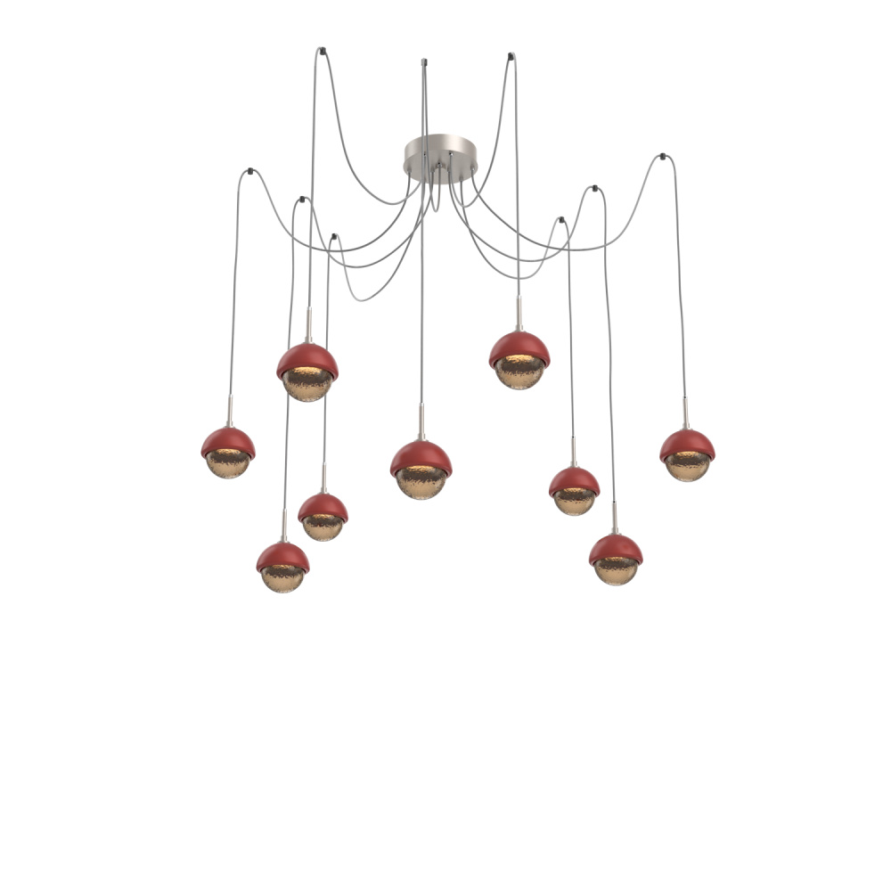 Cabochon Round 9pc Swag Multi-Pendant