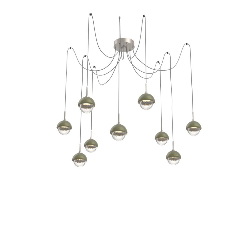 Cabochon Round 9pc Swag Multi-Pendant