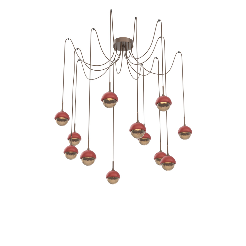 Cabochon Round 12pc Swag Multi-Pendant