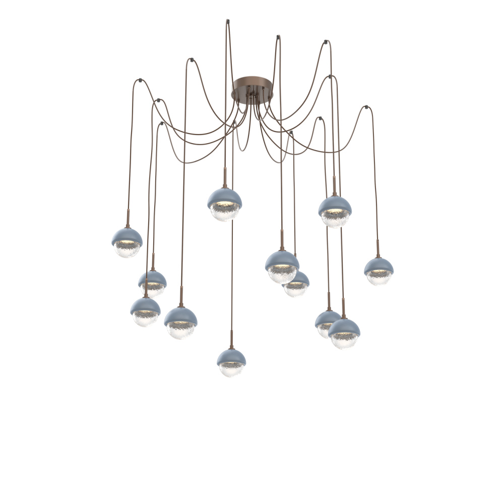 Cabochon Round 12pc Swag Multi-Pendant