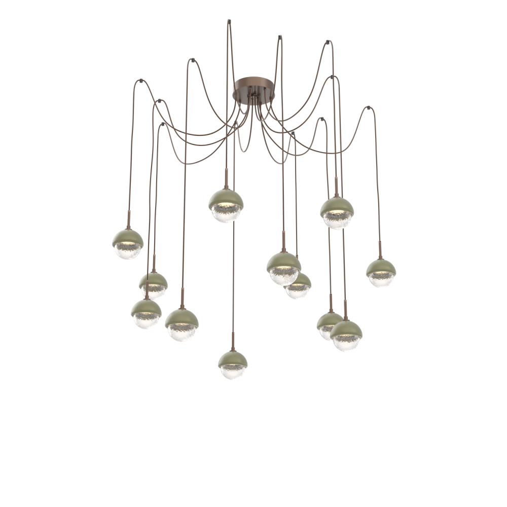 Cabochon Round 12pc Swag Multi-Pendant