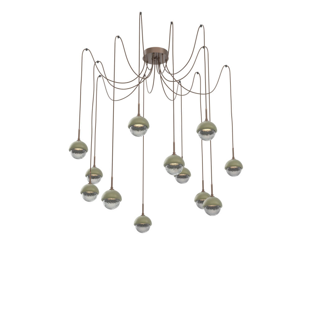 Cabochon Round 12pc Swag Multi-Pendant