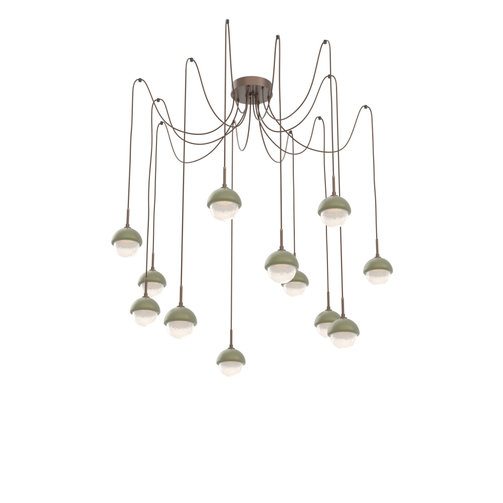 Cabochon Round 12pc Swag Multi-Pendant