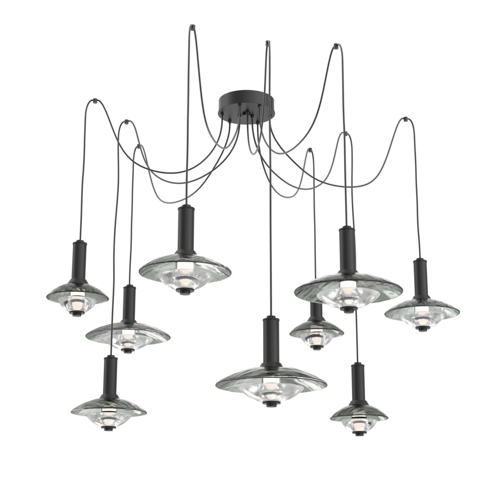 Cirrus Round 9pc Swag Multi-Pendant Chandelier