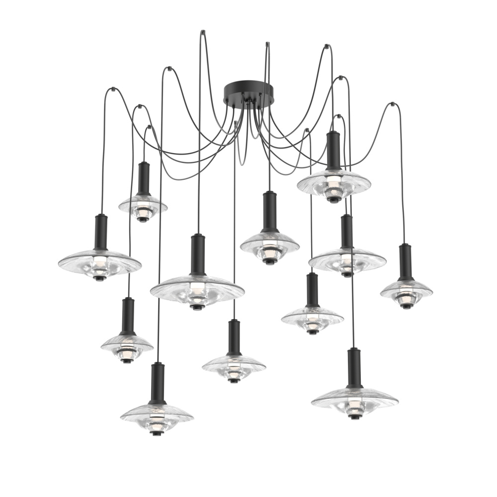 Cirrus Round 12pc Swag Multi-Pendant Chandelier