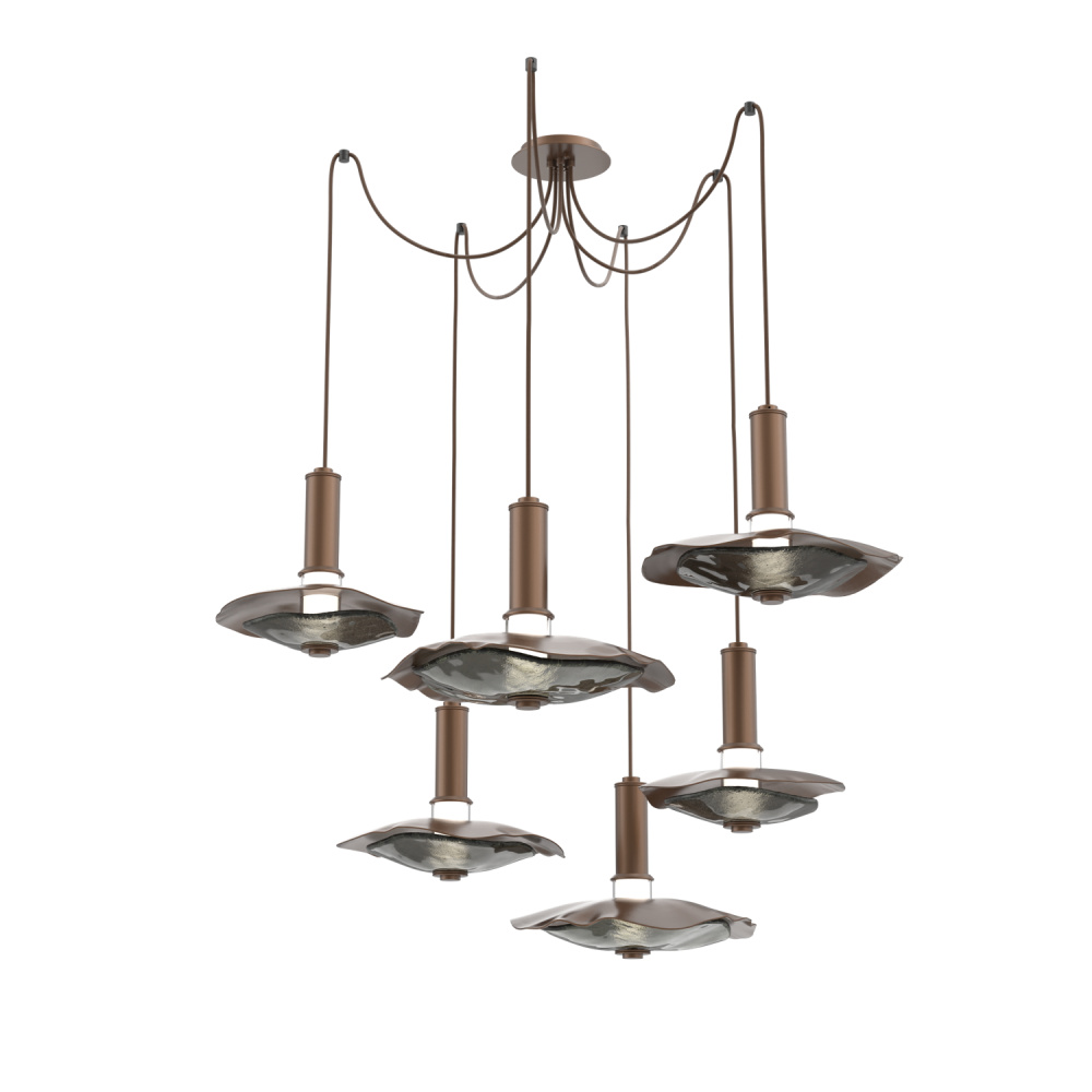 Cumulus Round 6pc Swag Multi-Pendant Chandelier