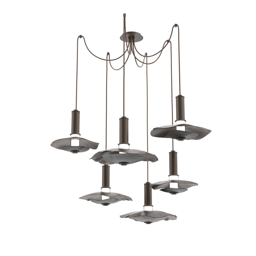 Cumulus Round 6pc Swag Multi-Pendant Chandelier