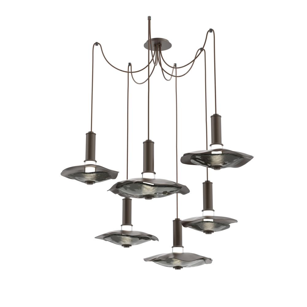 Cumulus Round 6pc Swag Multi-Pendant Chandelier
