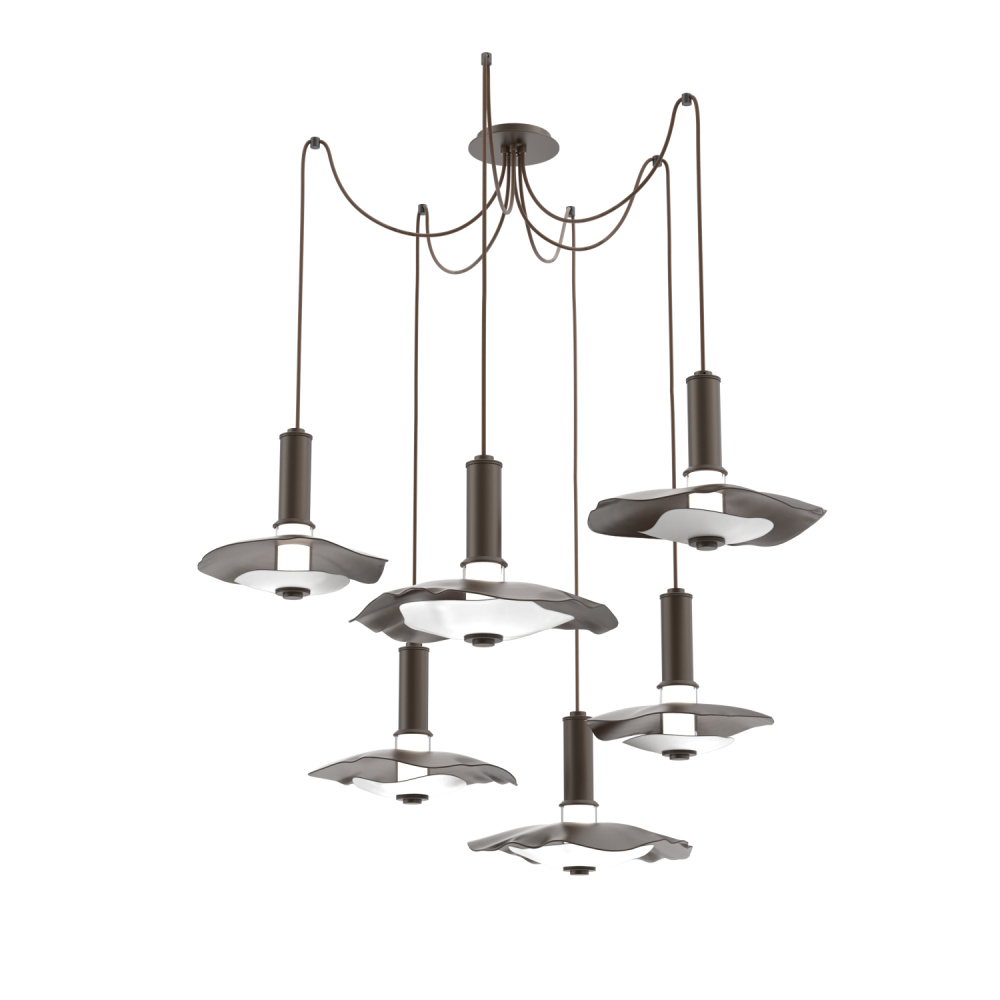 Cumulus Round 6pc Swag Multi-Pendant Chandelier