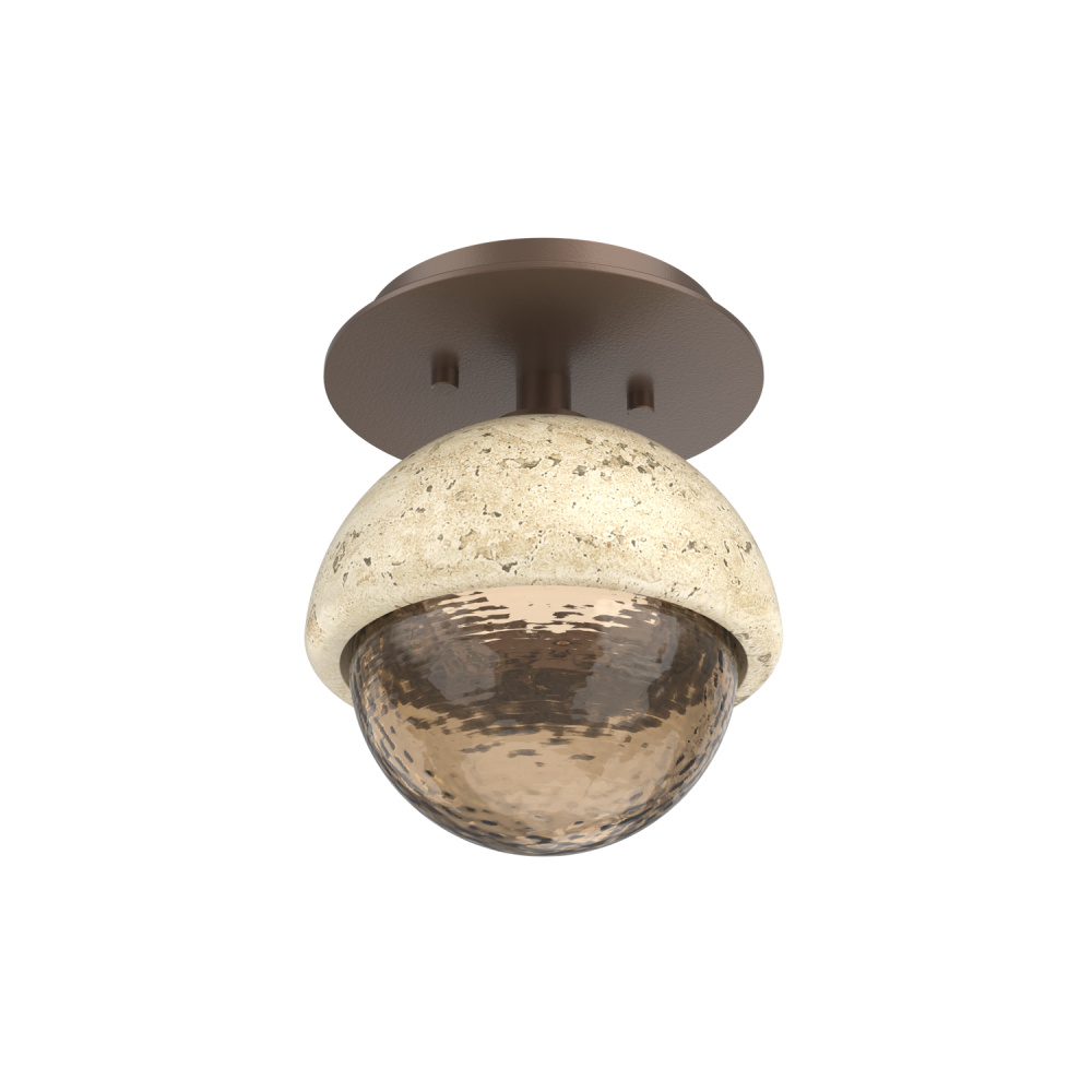 Single Glass Sconce & Flush Mount - Cabochon