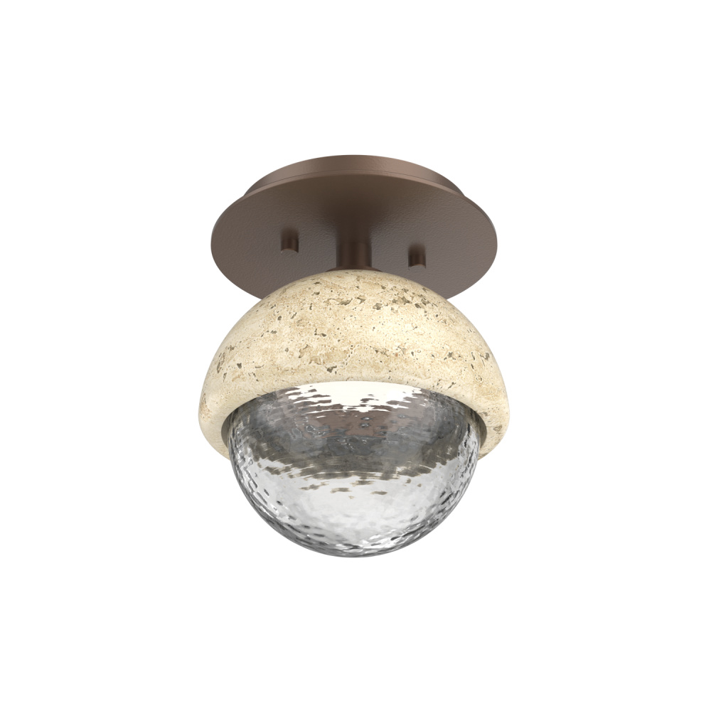 Single Glass Sconce & Flush Mount - Cabochon