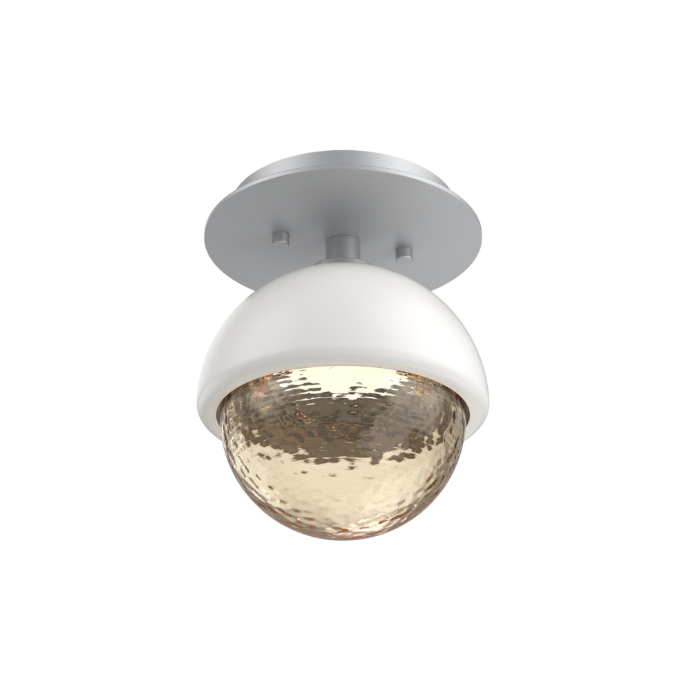 Cabochon Flush Mount Wall Sconce Classic Silver