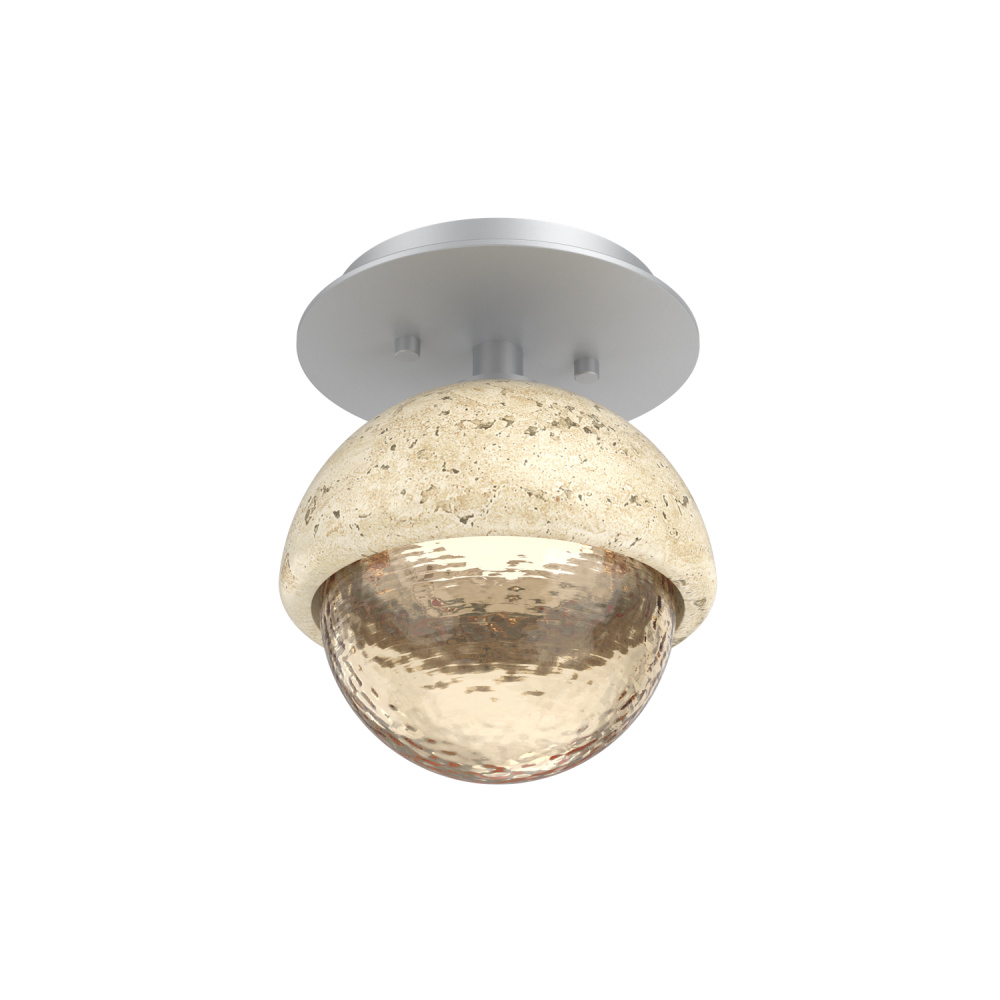 Single Glass Sconce & Flush Mount - Cabochon