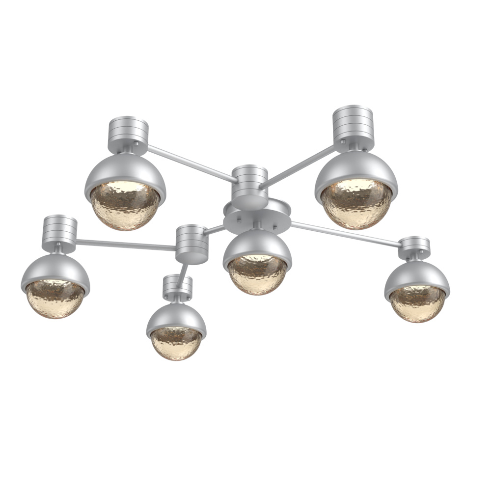 Cabochon Flush Mount Wall Sconce Classic Silver
