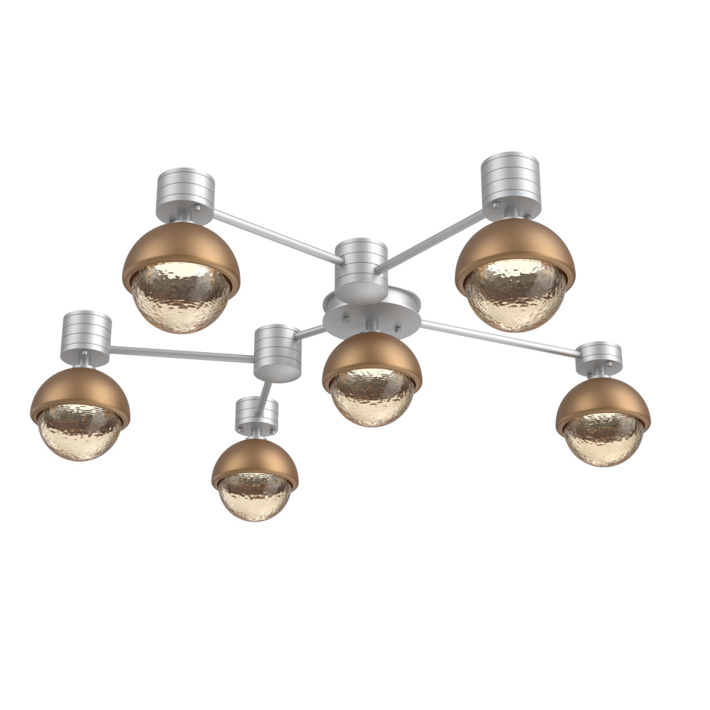 Cabochon Flush Mount Wall Sconce Classic Silver