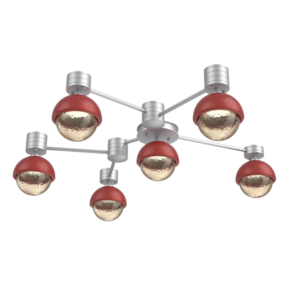 Cabochon Flush Mount Wall Sconce Classic Silver