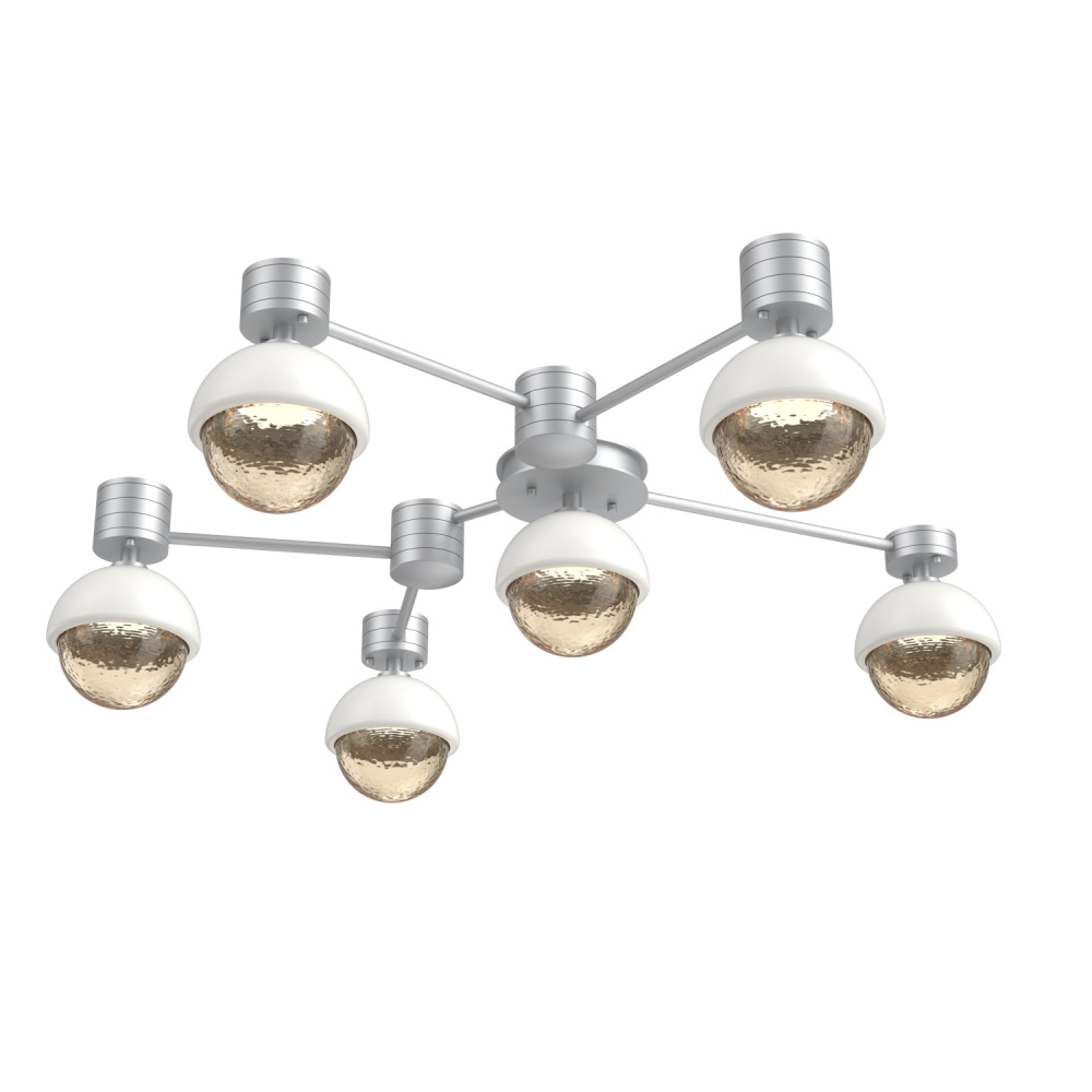 Cabochon Flush Mount Wall Sconce Classic Silver