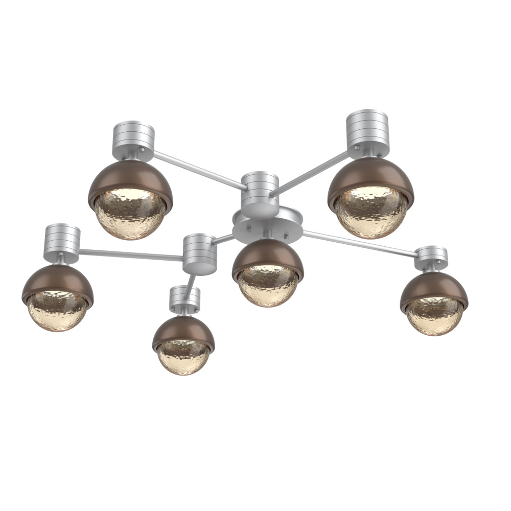 Cabochon Flush Mount Wall Sconce Classic Silver