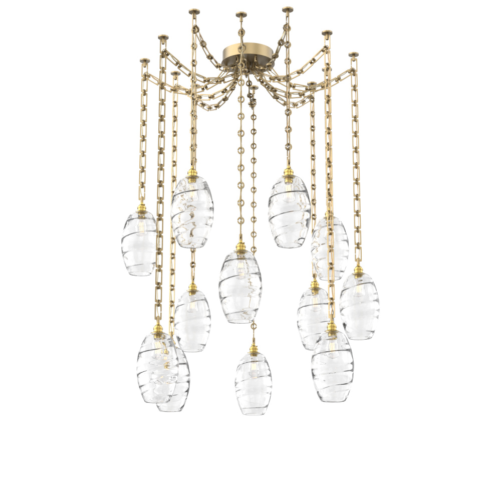 Ellisse Round 12pc Swag Multi-Pendant Chain