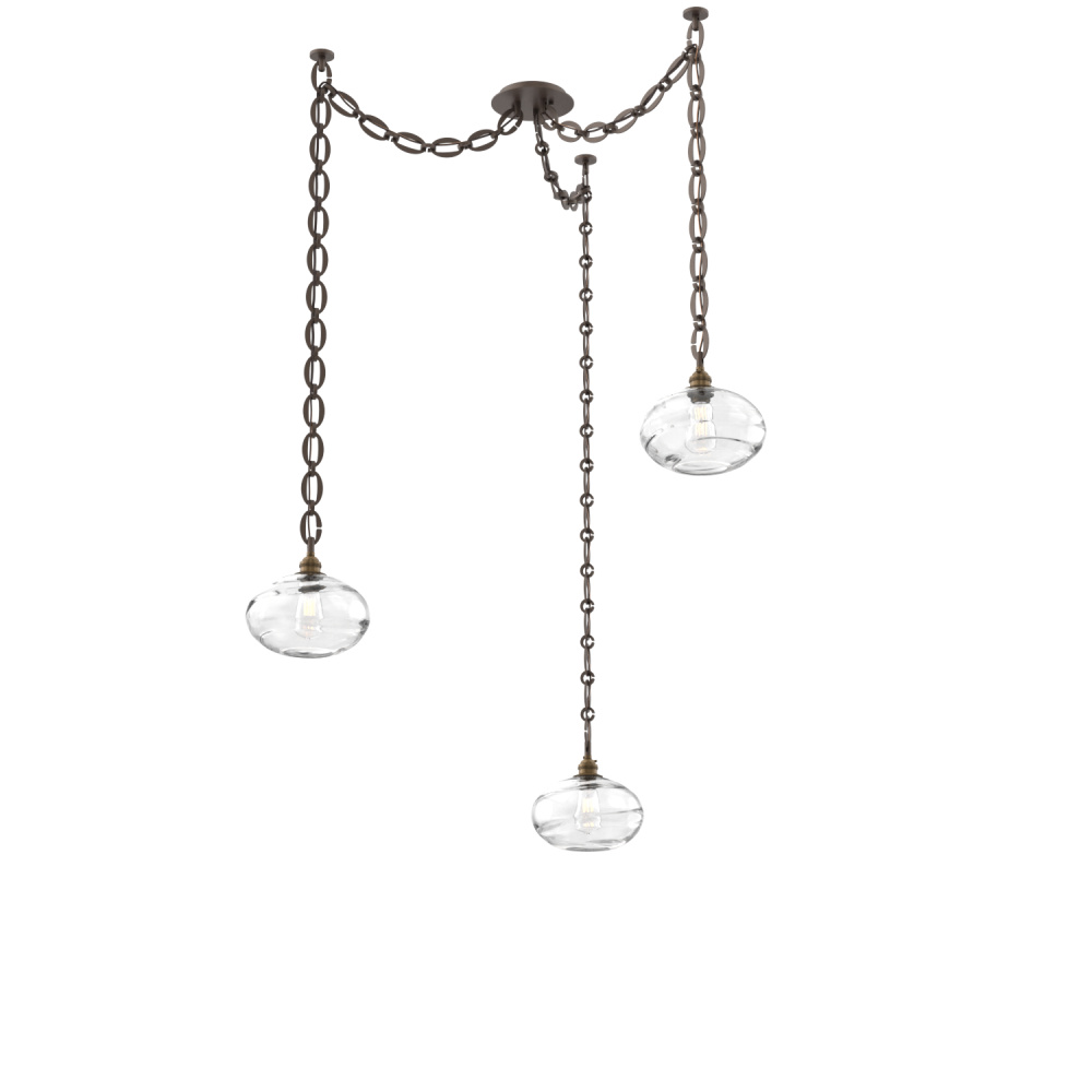 Coppa Multi Light Pendant Multi Port Canopy Flat Bronze