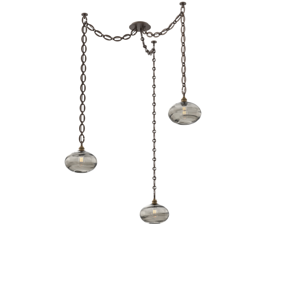 Coppa Multi Light Pendant Multi Port Canopy Flat Bronze
