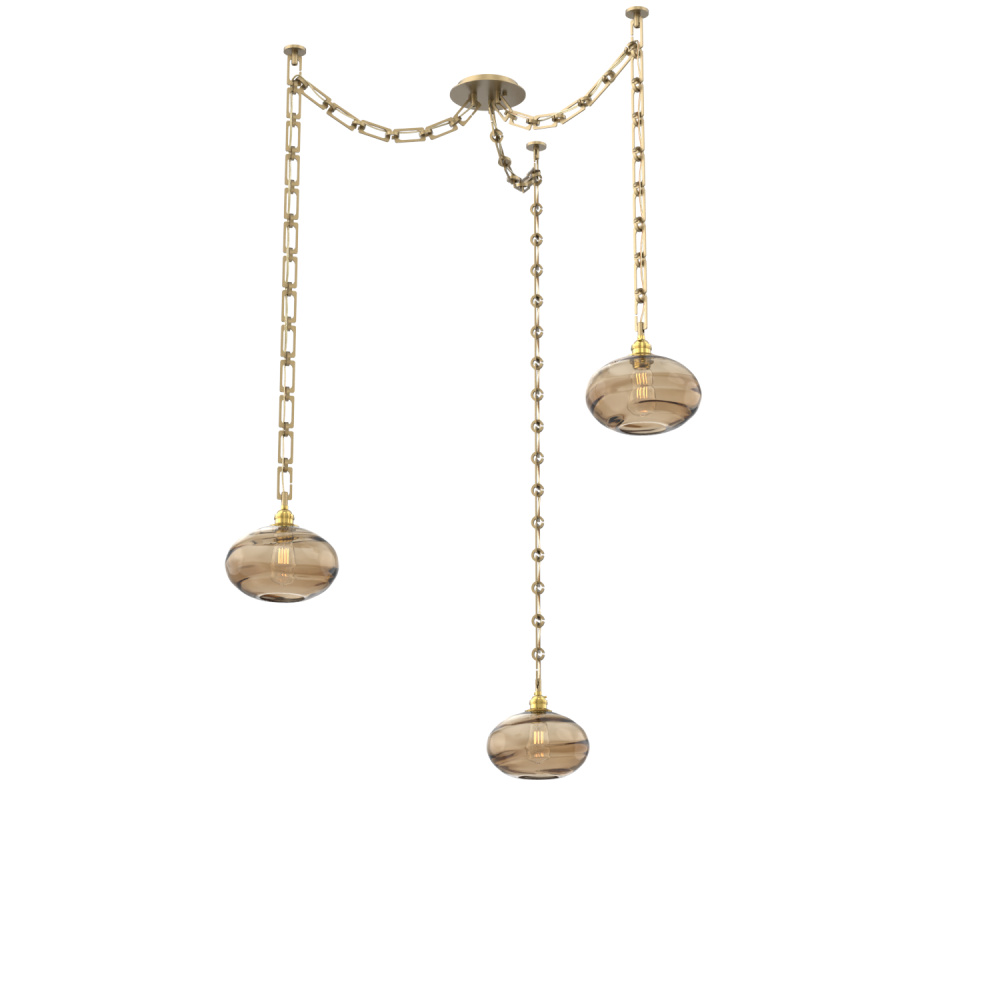 Coppa Round 3pc Swag Multi-Pendant Chain