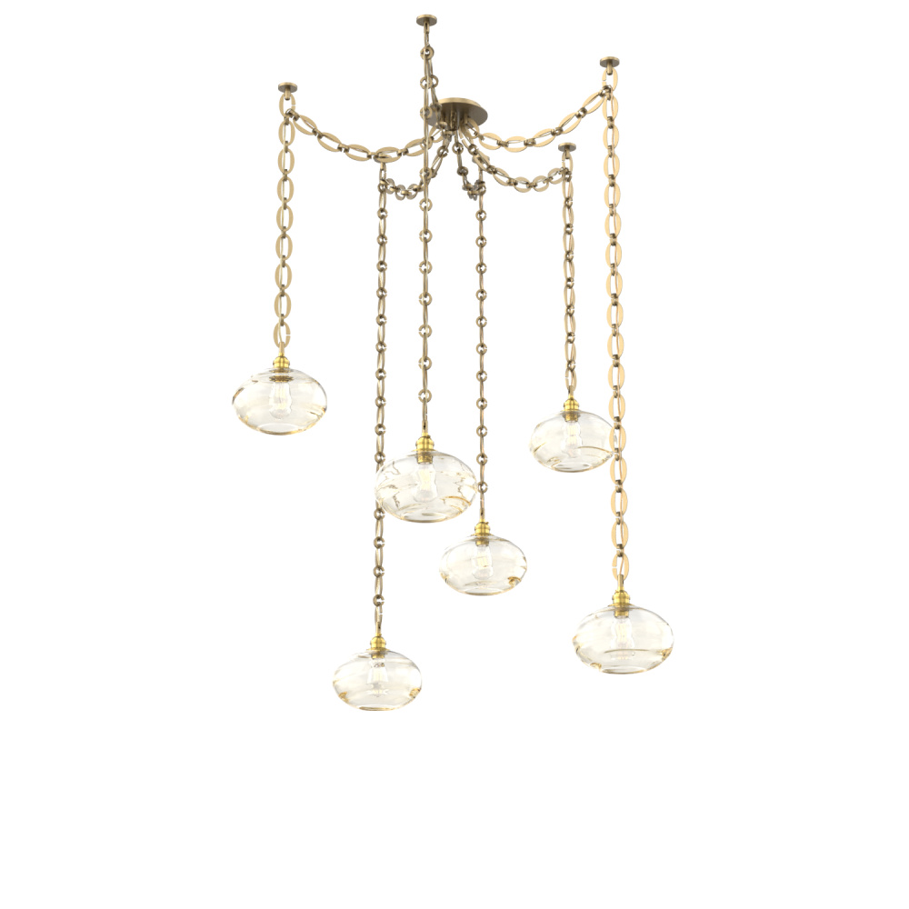 Coppa Round 6pc Swag Multi-Pendant Chain