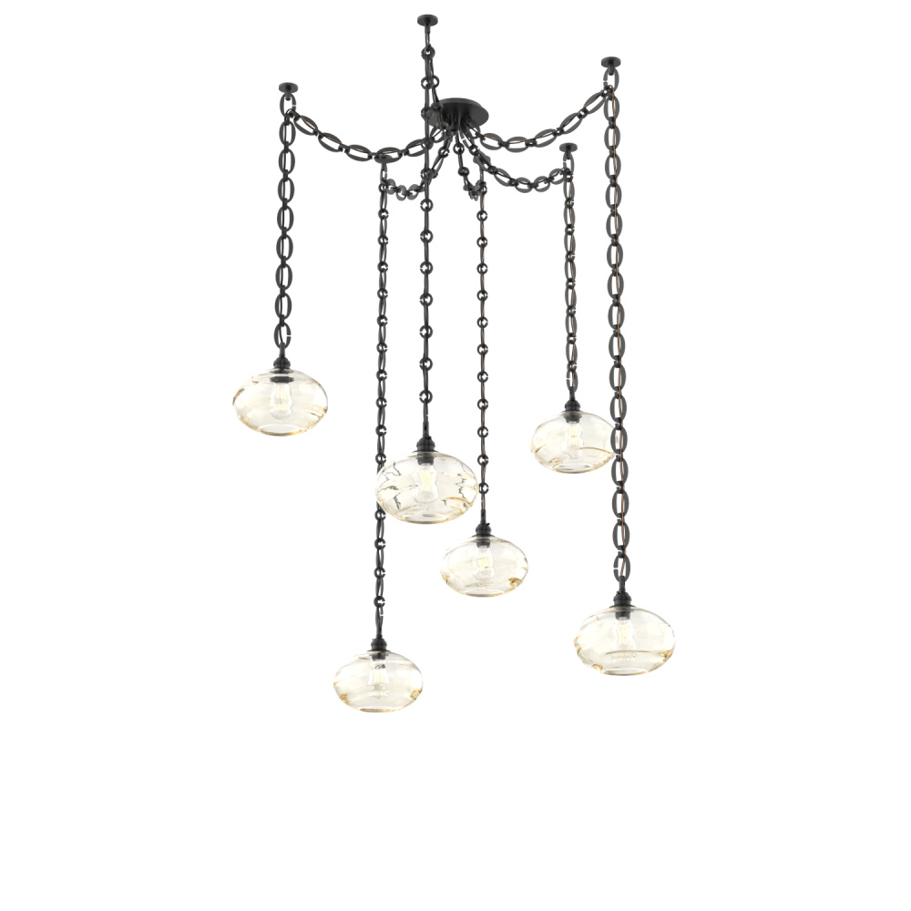 Coppa Multi Light Pendant Multi Port Canopy Matte Black