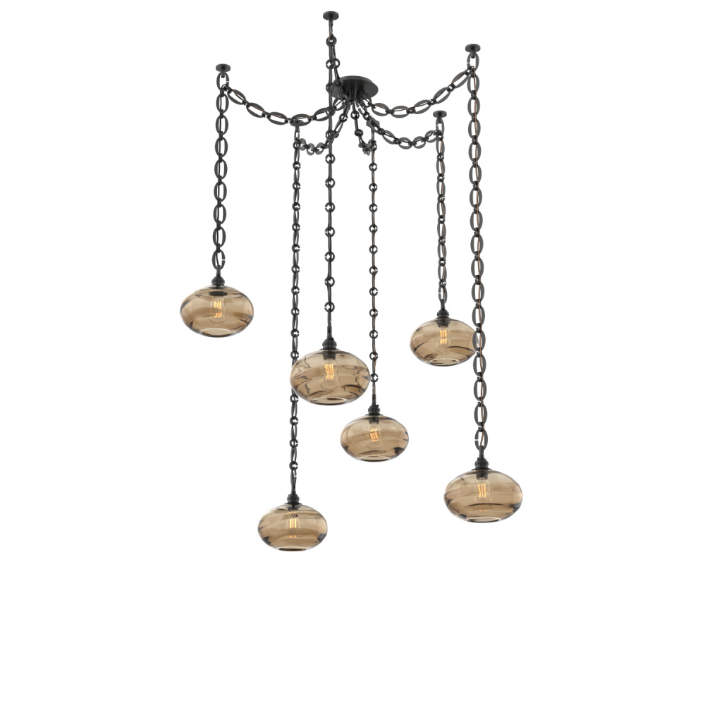 Coppa Multi Light Pendant Multi Port Canopy Matte Black