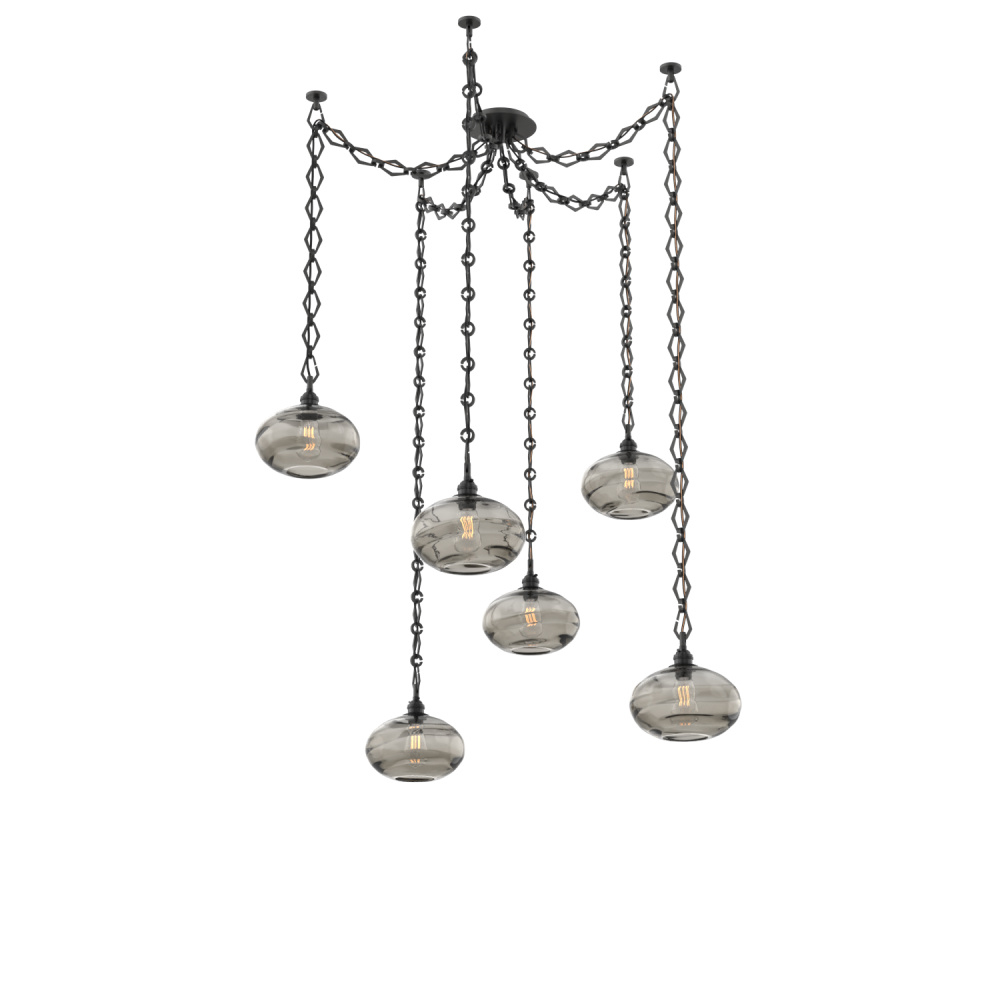 Coppa Multi Light Pendant Multi Port Canopy Matte Black