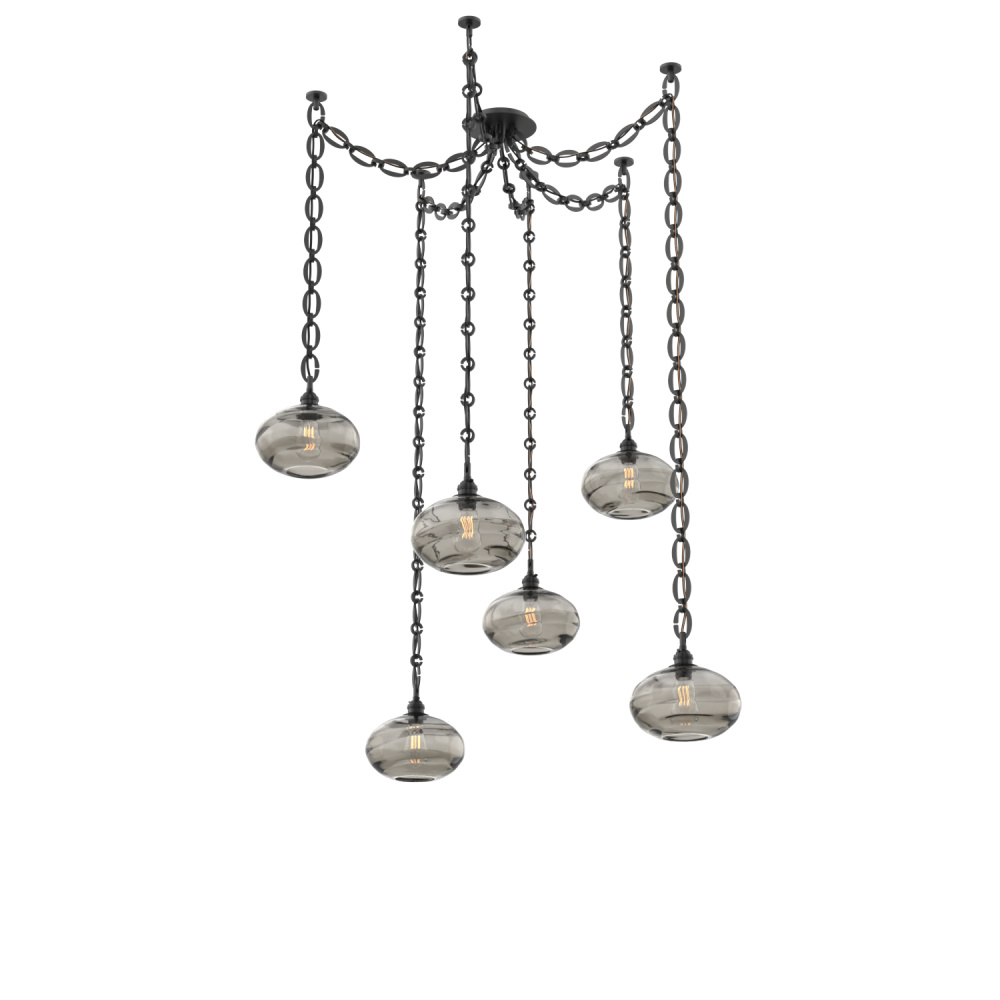 Coppa Multi Light Pendant Multi Port Canopy Matte Black