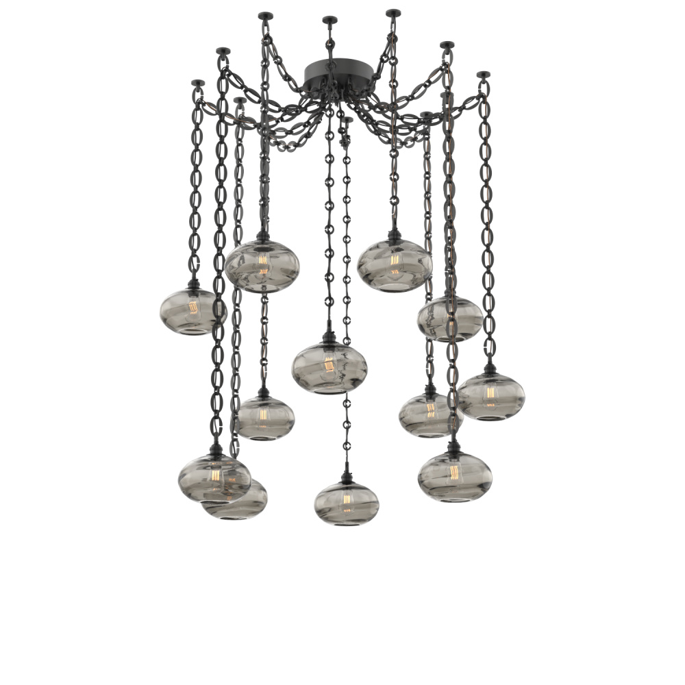 Coppa Multi Light Pendant Multi Port Canopy Matte Black
