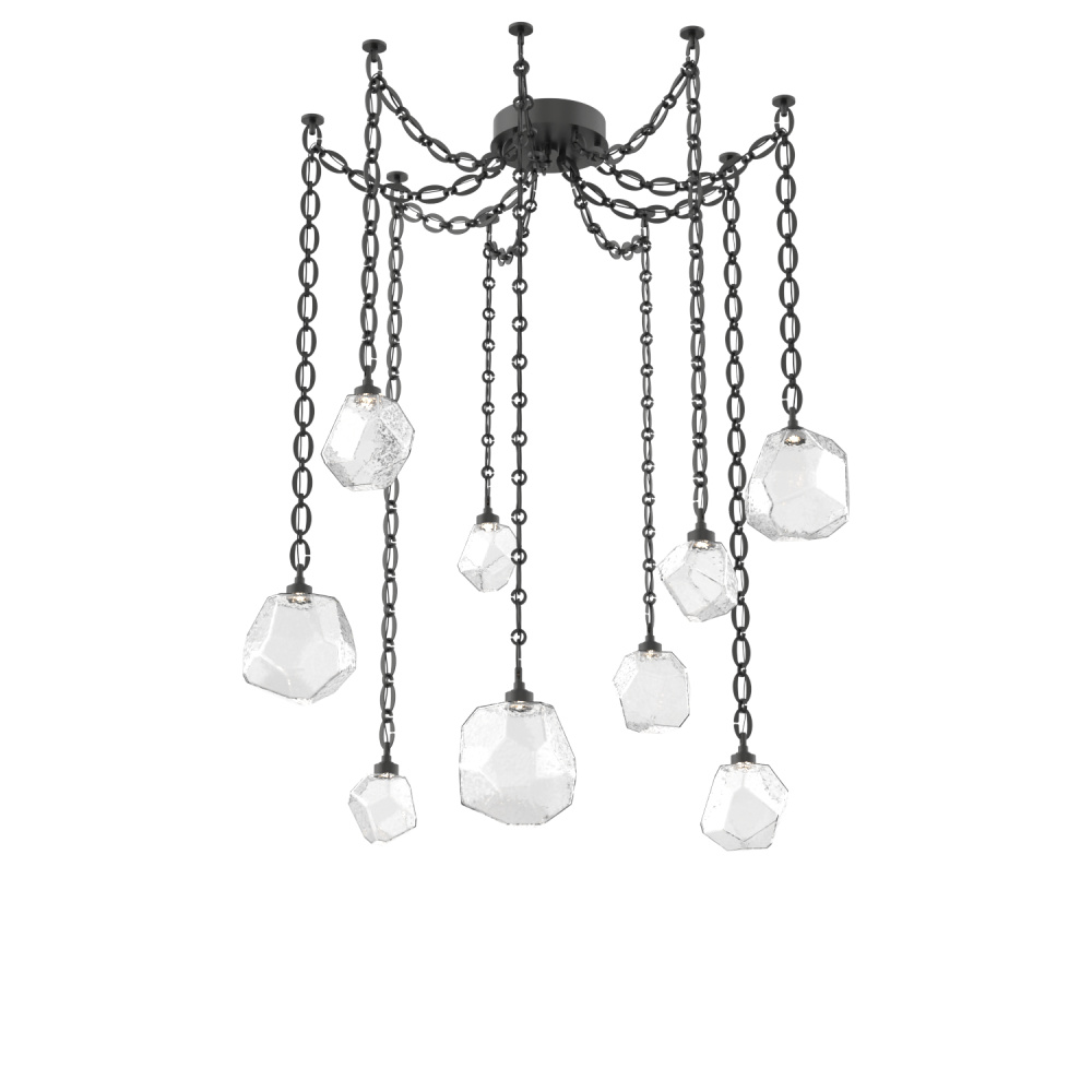 Gem Multi Light Pendant Multi Port Canopy Matte Black