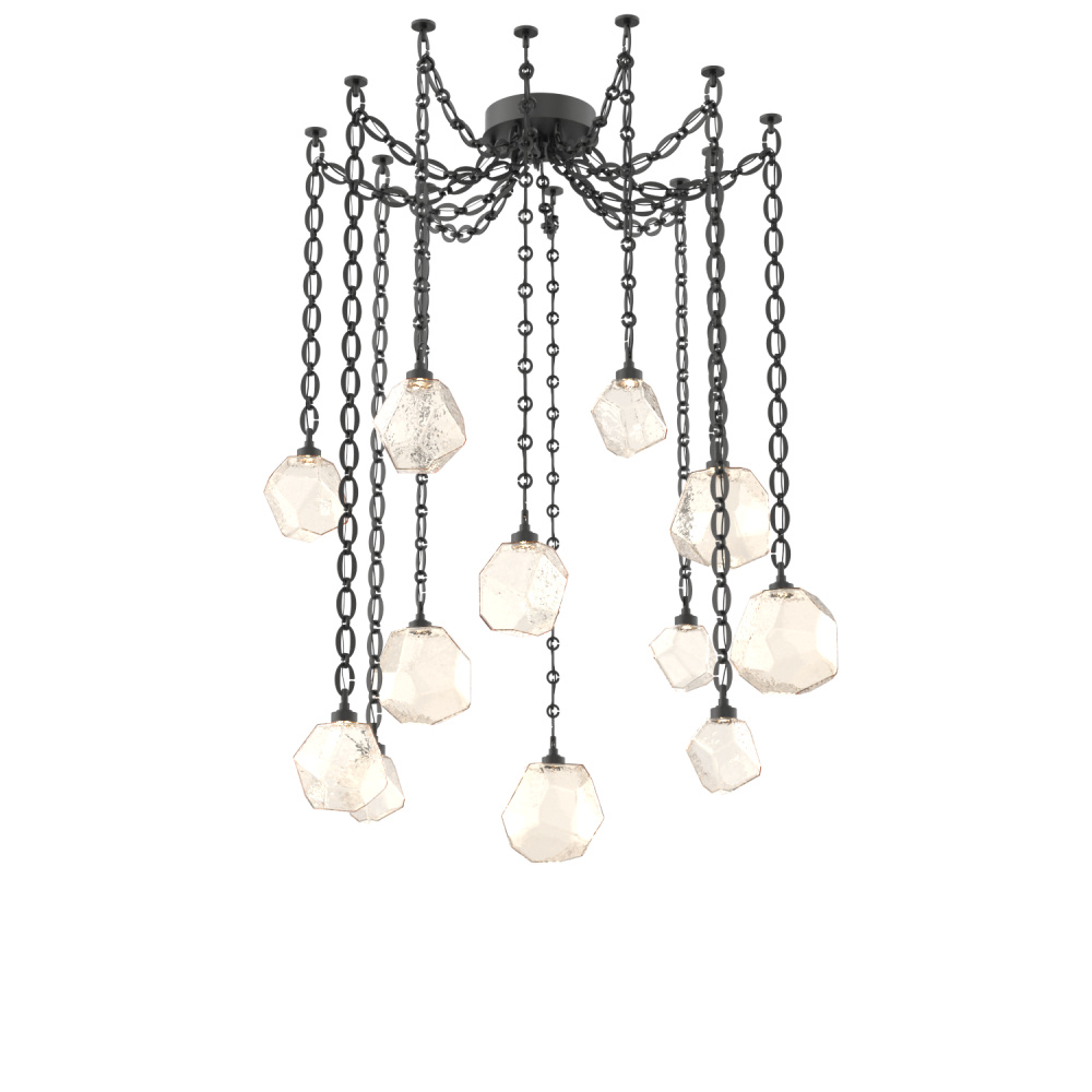 Gem Multi Light Pendant Multi Port Canopy Matte Black