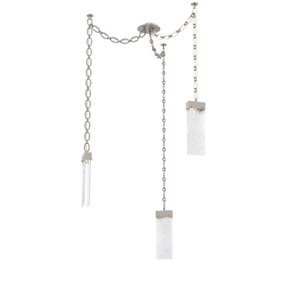 Parallel Multi Light Pendant Multi Port Canopy Beige Silver