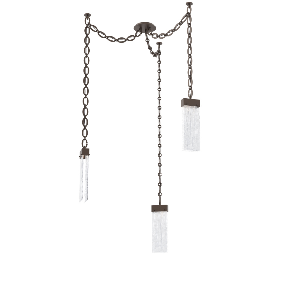 Parallel Multi Light Pendant Multi Port Canopy Flat Bronze