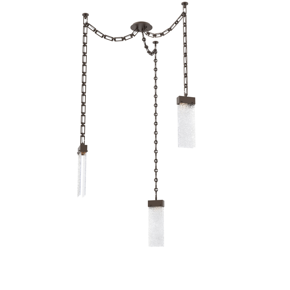 Parallel Multi Light Pendant Multi Port Canopy Flat Bronze