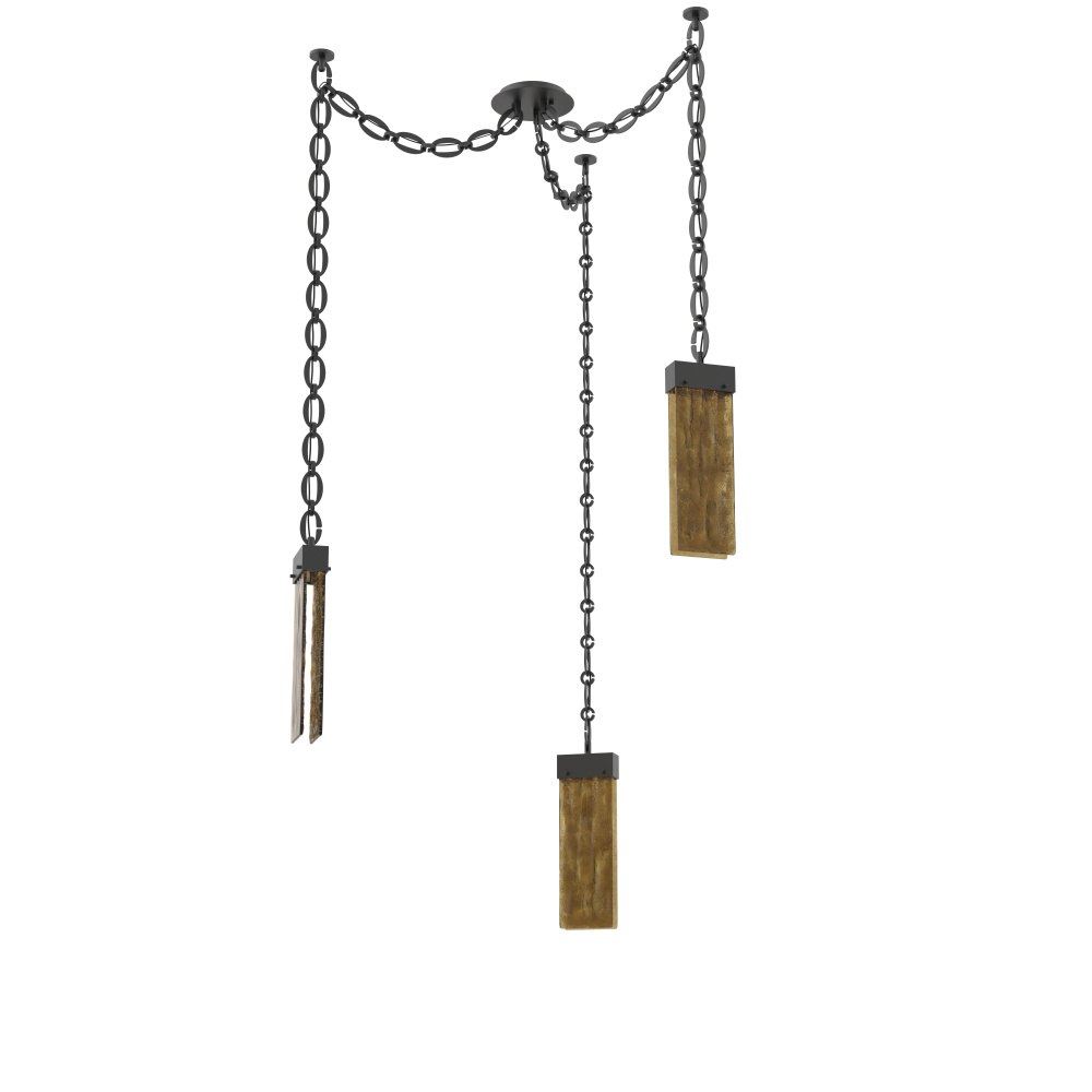 Parallel Multi Light Pendant Multi Port Canopy Matte Black