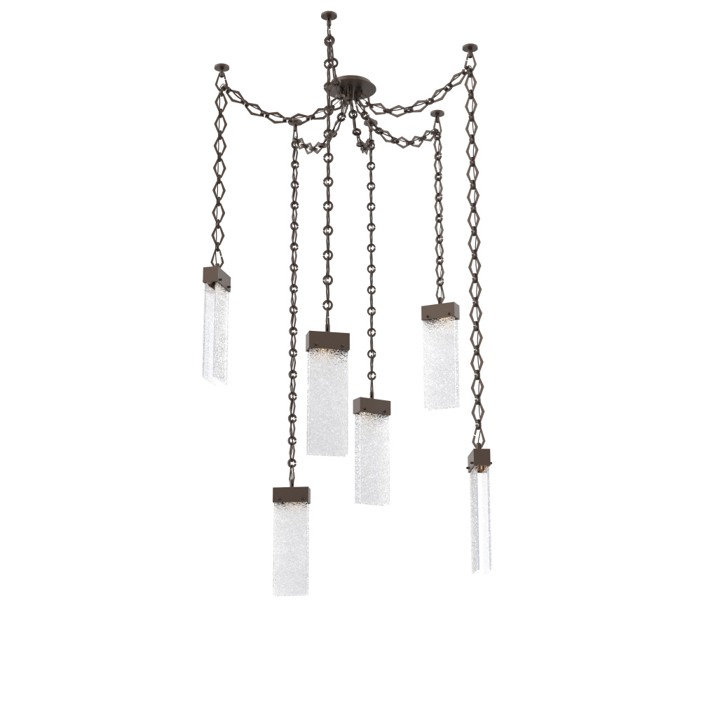 Parallel Multi Light Pendant Multi Port Canopy Flat Bronze