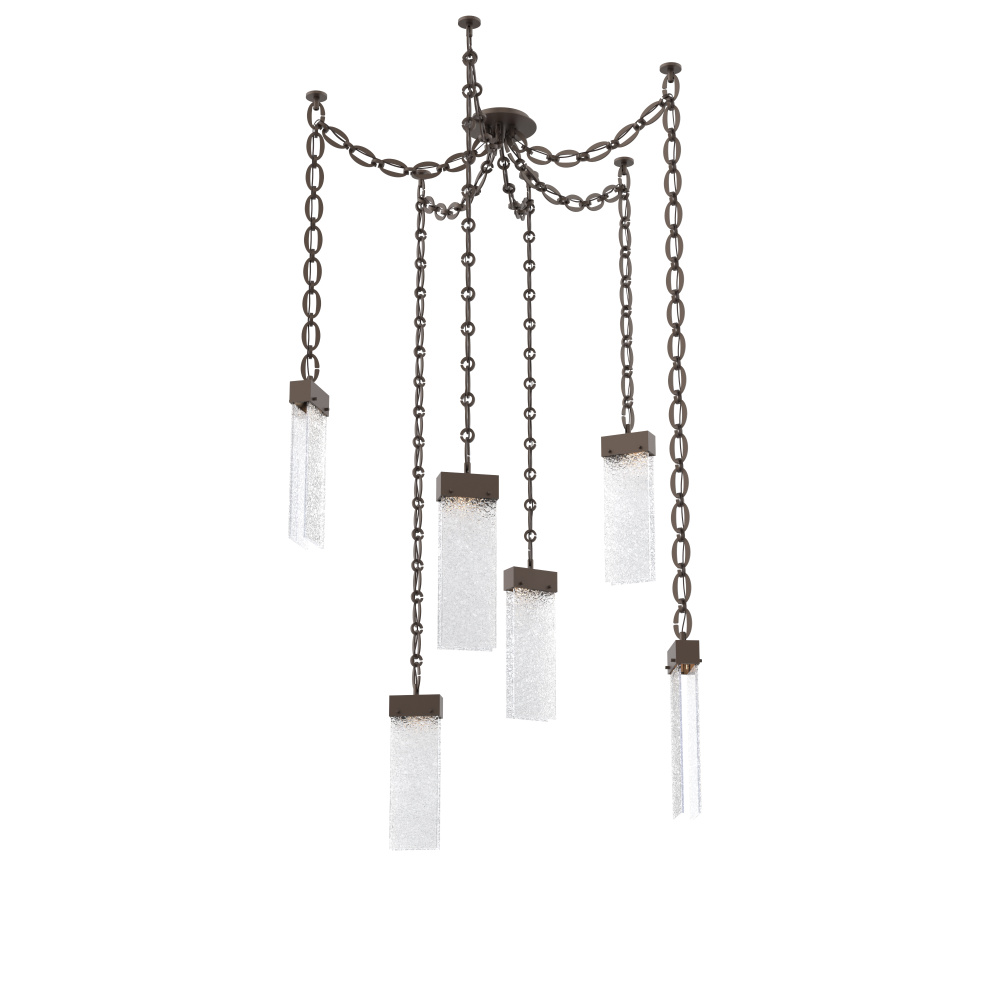 Parallel Multi Light Pendant Multi Port Canopy Flat Bronze