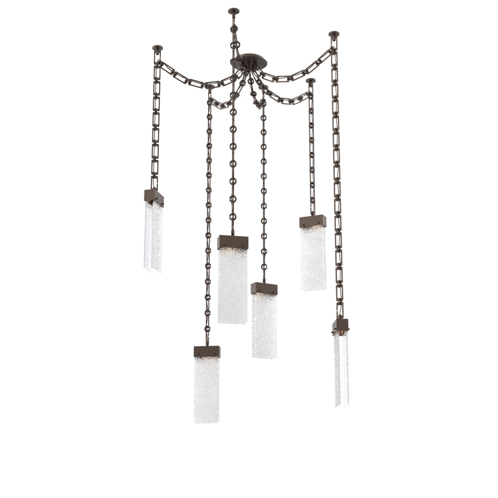 Parallel Multi Light Pendant Multi Port Canopy Flat Bronze