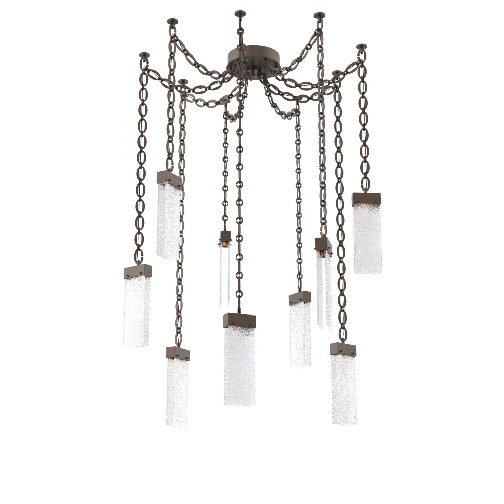 Parallel Multi Light Pendant Multi Port Canopy Flat Bronze