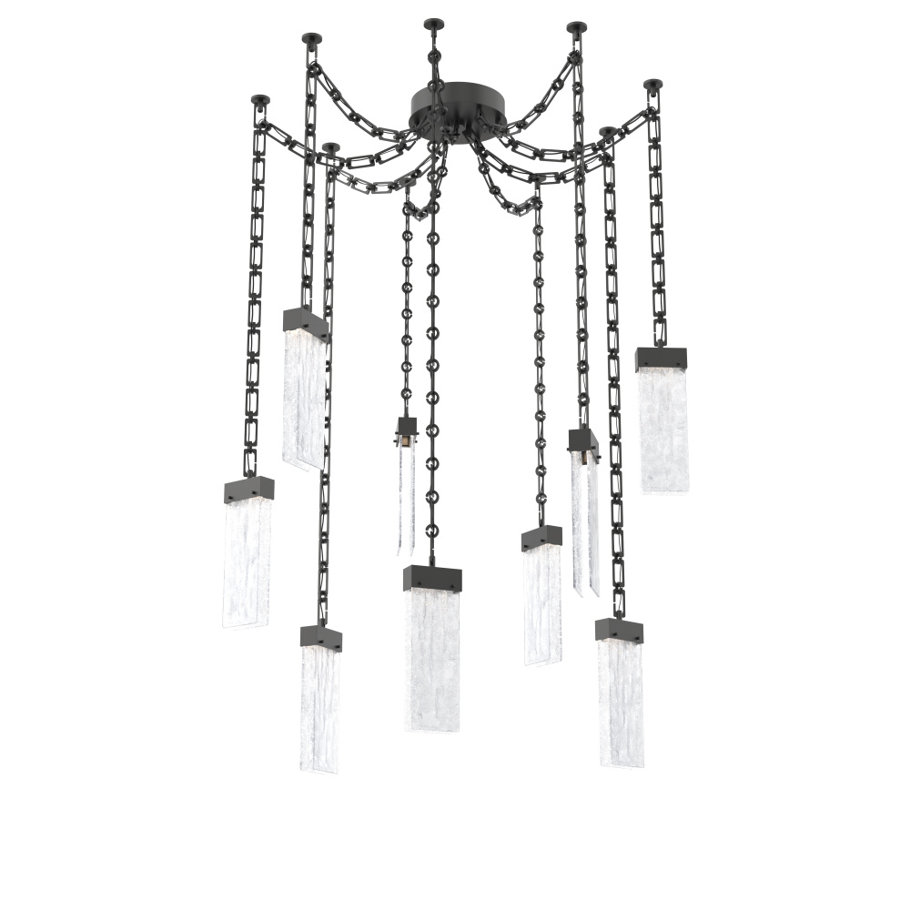 Parallel Multi Light Pendant Multi Port Canopy Matte Black