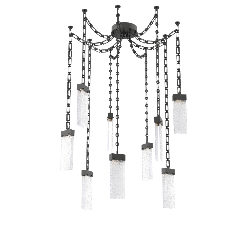 Parallel Multi Light Pendant Multi Port Canopy Matte Black