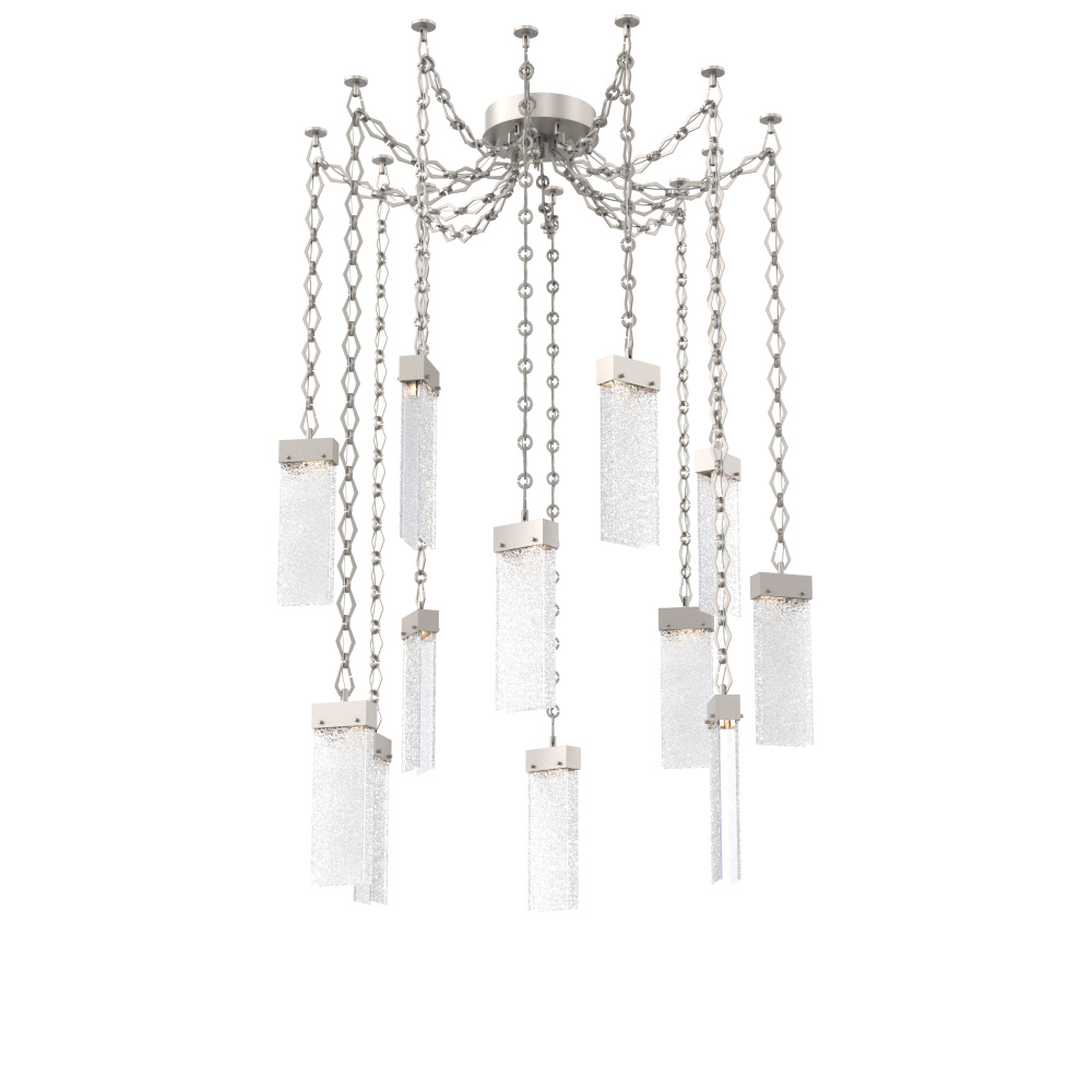 Parallel Multi Light Pendant Multi Port Canopy Beige Silver