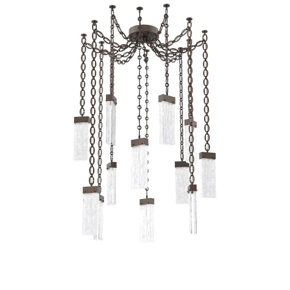 Parallel Multi Light Pendant Multi Port Canopy Flat Bronze