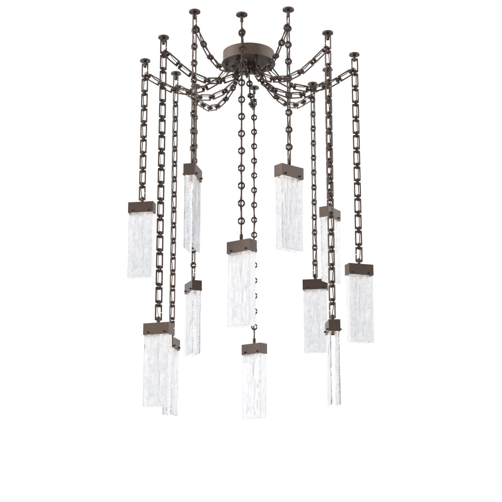 Parallel Multi Light Pendant Multi Port Canopy Flat Bronze