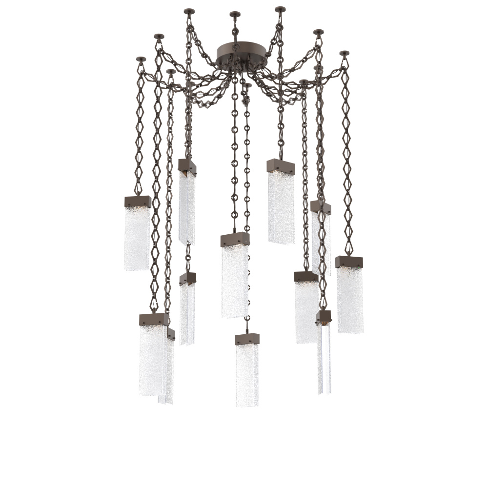 Parallel Multi Light Pendant Multi Port Canopy Flat Bronze