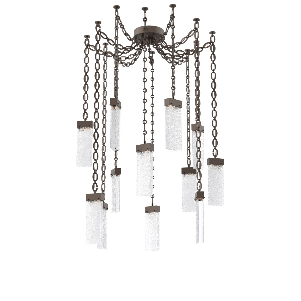 Parallel Multi Light Pendant Multi Port Canopy Flat Bronze